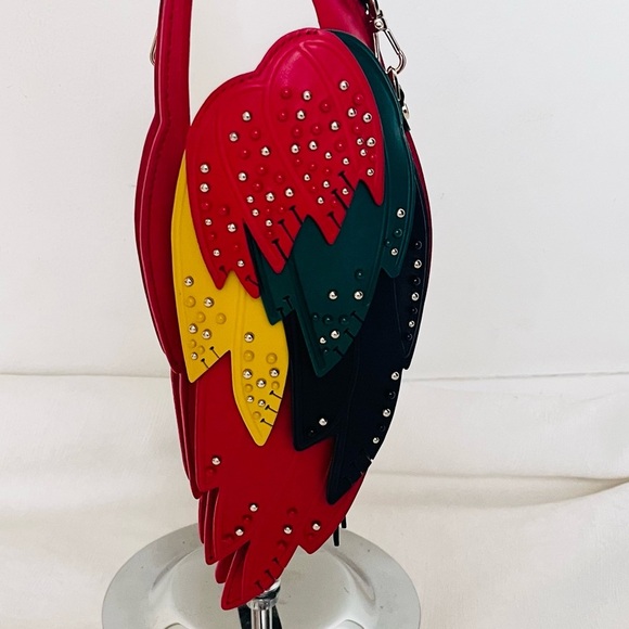 Kate Spade *RARE* Colorful 3D Parrot leather novelty crossbody bag NWOT - Picture 3 of 10